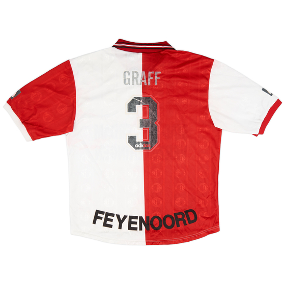 1997-98 Feyenoord Home Shirt Graff #3 - 5/10 - (L)