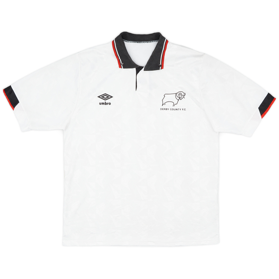 1989-91 Derby County Home Shirt - 8/10 - (L)