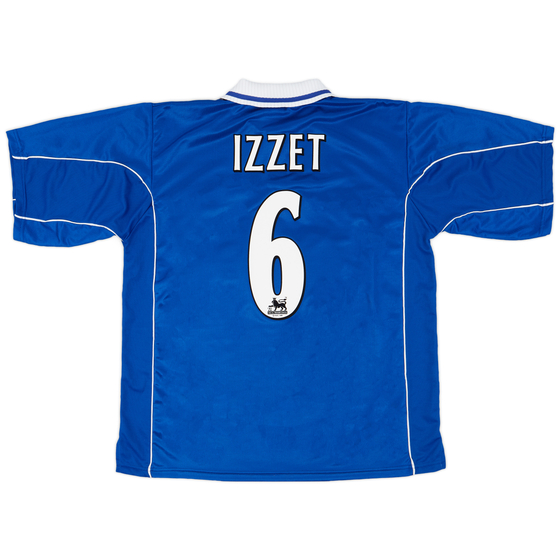 2001-02 Leicester Home Shirt Izzet #6 - 8/10 - (XXL)