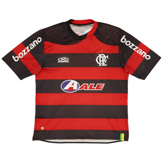 2009-10 Flamengo Home Shirt #10 (Adriano) - 9/10 - (L)