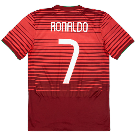 2014-15 Portugal Home Shirt Ronaldo #7 - 8/10 - (S)
