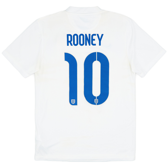 2014-15 England Home Shirt Rooney #10 - 8/10 - (S)