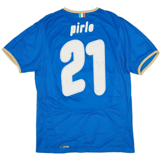2007-08 Italy Home Shirt Pirlo #21 - 5/10 - (M)