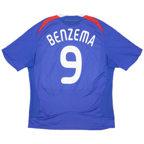 2007-08 France Home Shirt Benzema #9 - 4/10 - (L)