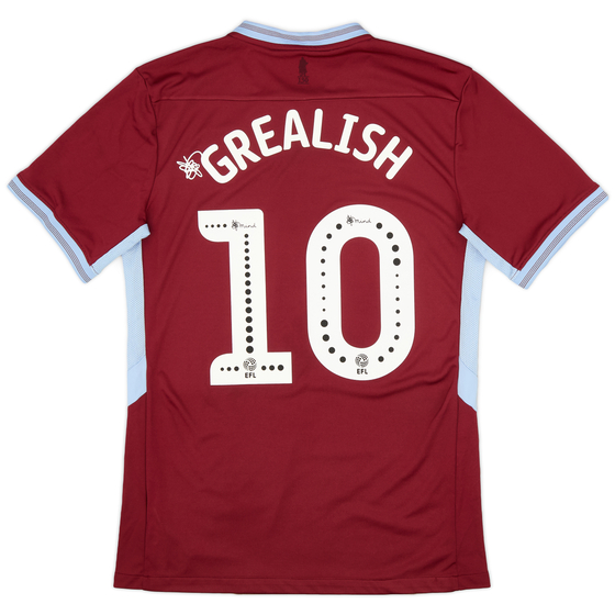 2018-19 Aston Villa Home Shirt Grealish #10 - 9/10 - (M)