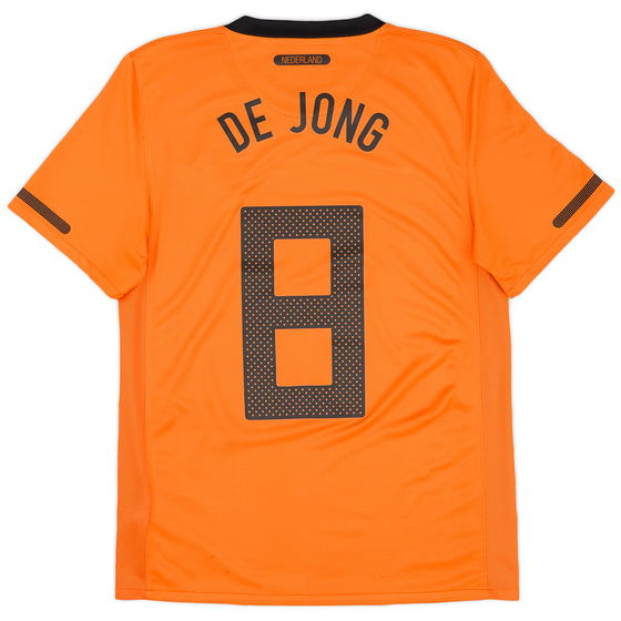 2010-11 Netherlands Home Shirt De Jong #8 - 8/10 - (S)