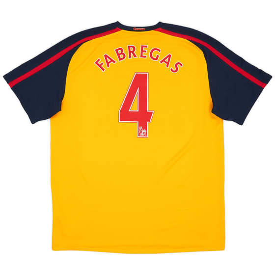 2008-09 Arsenal Away Shirt Fabregas #4 (XL)