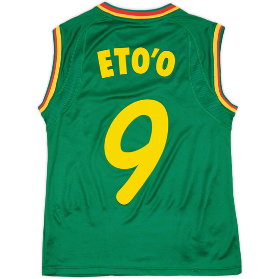2002 Cameroon Home Vest Shirt Eto'o #9 - 8/10 - (S)