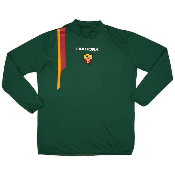 2004-05 Roma Diadora Training L/S Shirt - 7/10 - (XXL)