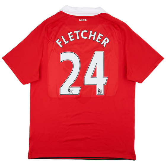 2010-11 Manchester United Home Shirt Fletcher #24 - 7/10 - (L)