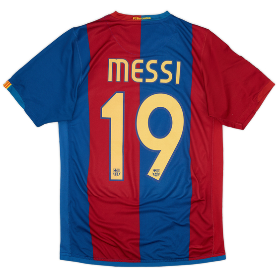 2006-07 Barcelona Home Shirt Messi #19 - 8/10 - (S)