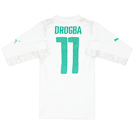 2014-16 Ivory Coast Player Issue ACTV Third L/S Shirt Drogba #11 (S)