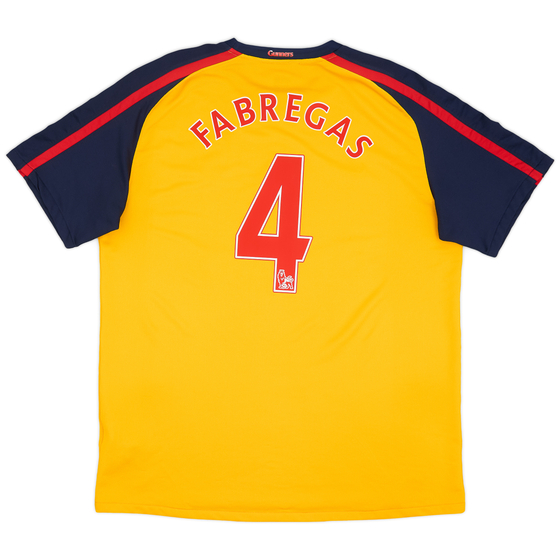 2008-09 Arsenal Away Shirt Fabregas #4 - 8/10 - (XL)