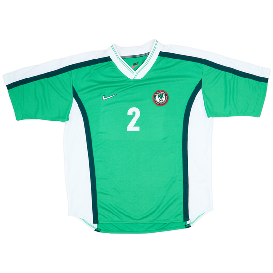 1998 Nigeria Player Issue Home Shirt #2 - 9/10 - (XL)