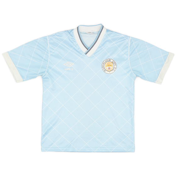 1987-89 Manchester City Home Shirt - 5/10 - (L.Boys)