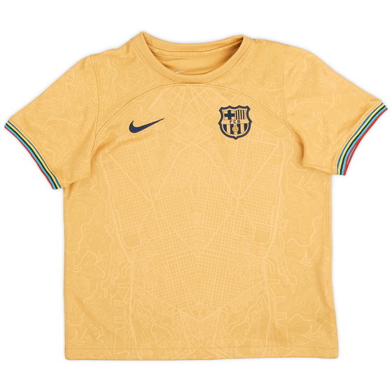 2022-23 Barcelona Away Shirt - 9/10 - (L.Boys)
