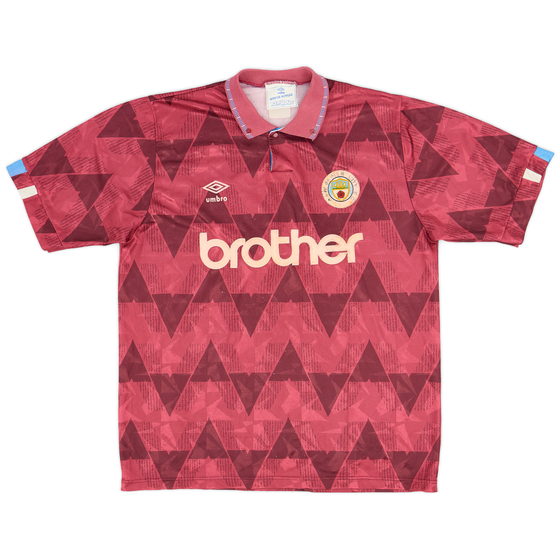 1990-92 Manchester City Away Shirt - 6/10 - (L)