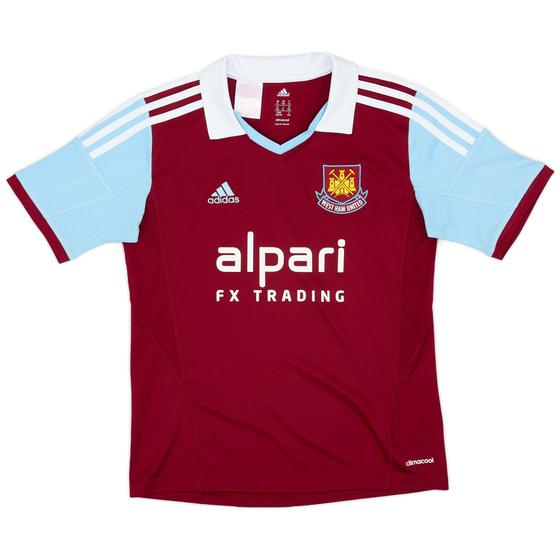 2013-14 West Ham Home Shirt - 8/10 - (L.Boys)