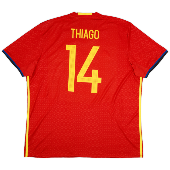 2016-17 Spain Home Shirt Thiago #14 - 6/10 - (XXL)