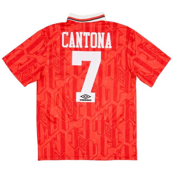 1992-94 Manchester United Home Shirt Cantona #7 - 9/10 - (M)