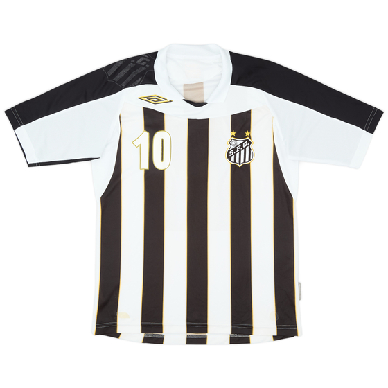 2007-08 Santos Away Shirt #10 (Ze Roberto) - 8/10 - (L)