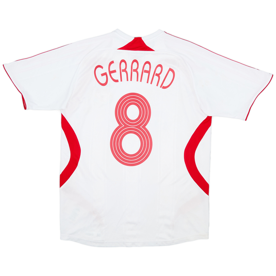2007-08 Liverpool Away Shirt Gerrard #8 - 8/10 - (XL)