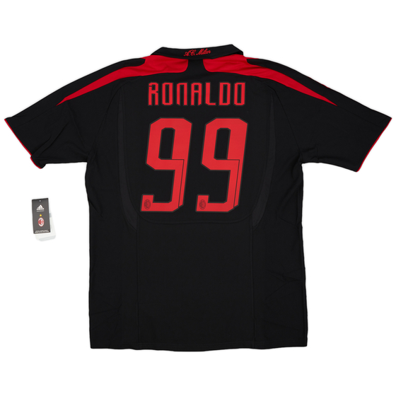 2007-08 AC Milan Third Shirt Ronaldo #99 (XL)