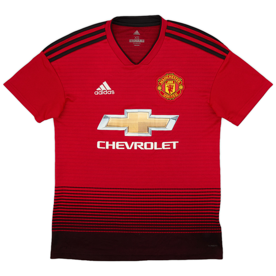 2018-19 Manchester United Home Shirt - 8/10 - (XS)