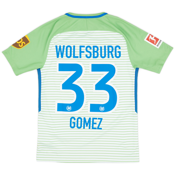 2017-18 Wolfsburg Home Shirt Gomez #33 - 7/10 - (S)