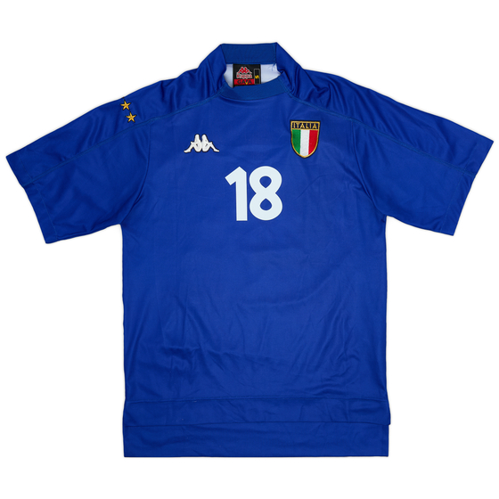 1998-99 Italy Home Shirt #18 (Baggio) - 8/10 - (S)