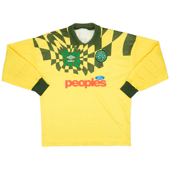 1991-93 Celtic GK Shirt - 9/10 - (XL)