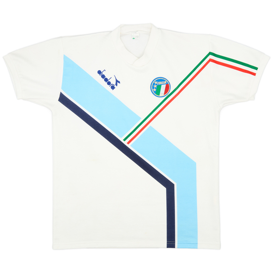 1986-90 Italy Diadora Training Shirt - 8/10 - (L)