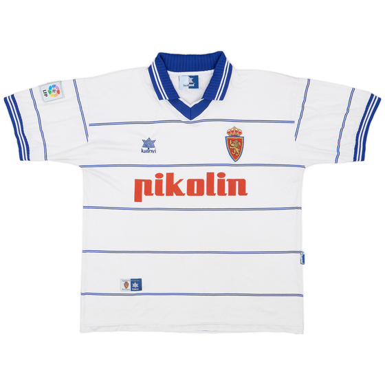 1999-01 Real Zaragoza Home Shirt - 8/10 - (XL)