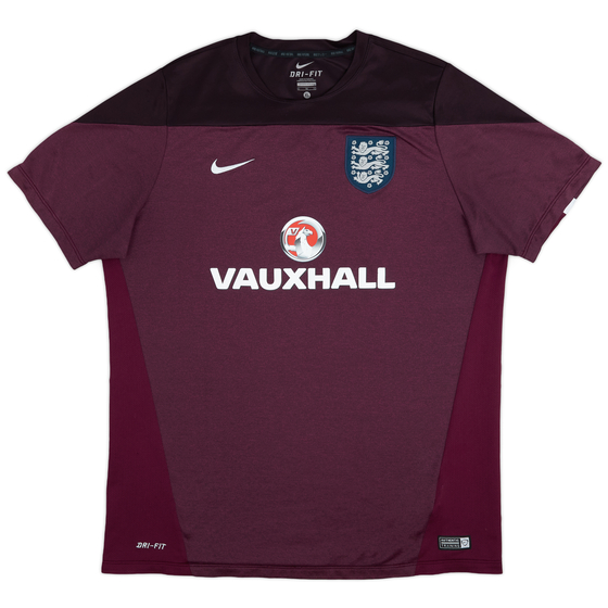 2014-15 England Nike Training Shirt - 9/10 - (XL)