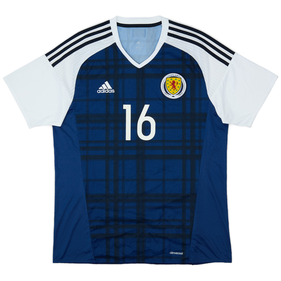 2015-17 Scotland Home Shirt #16 - 9/10 - (L)