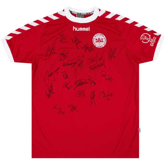 2002 Denmark Player Issue World Cup Signed Home Shirt - 8/10 - (L)