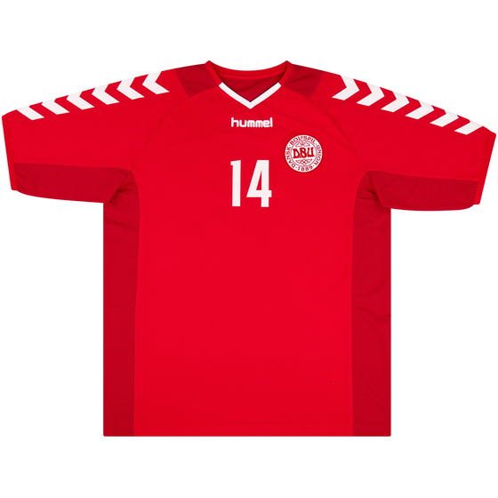 2003-04 Denmark Match Issue Home Shirt #14