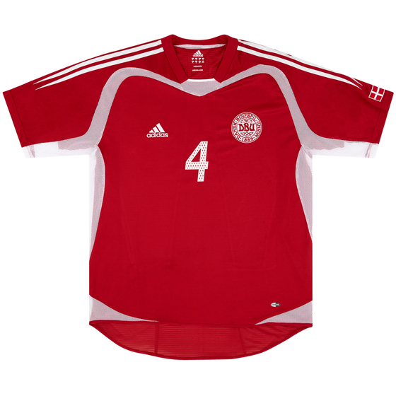 2004-05 Denmark Match Issue Home Shirt #4