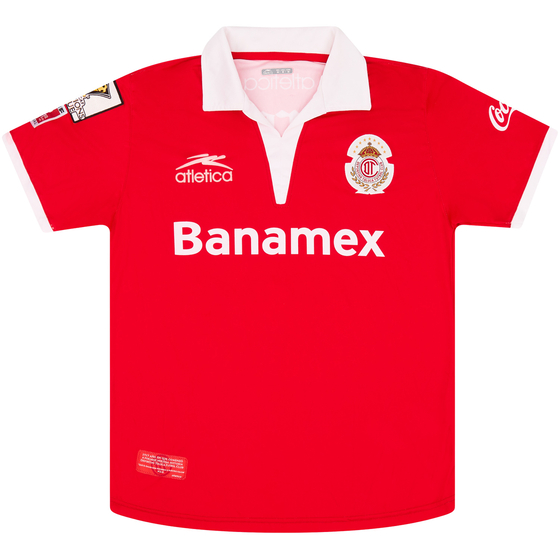 2009-10 Deportivo Toluca Match Issue CONCACAF Champions League Home Shirt Velasco #13 (v DC United)