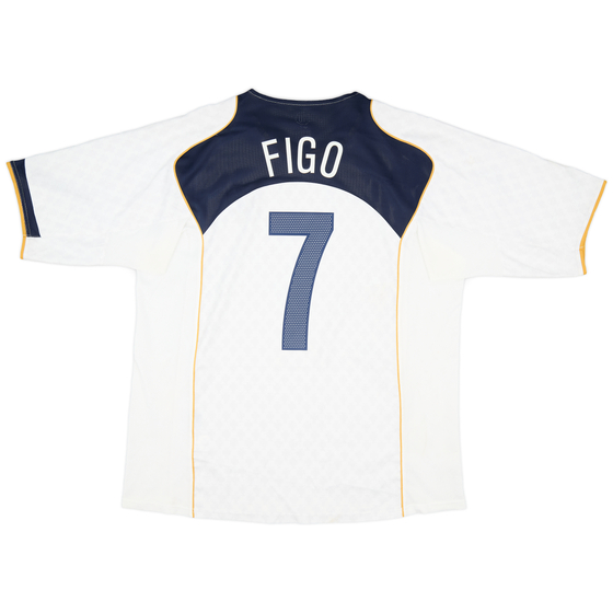 2004-06 Portugal Away Shirt Figo #7 - 9/10 - (XL)
