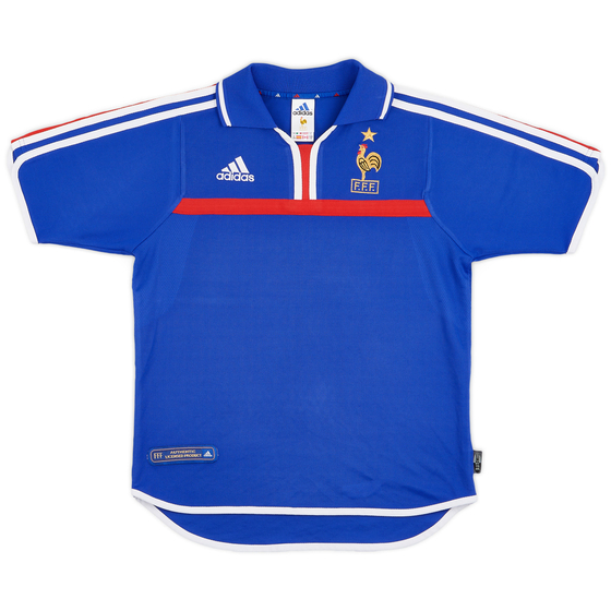 2000-02 France Home Shirt - 9/10 - (XL.Boys)