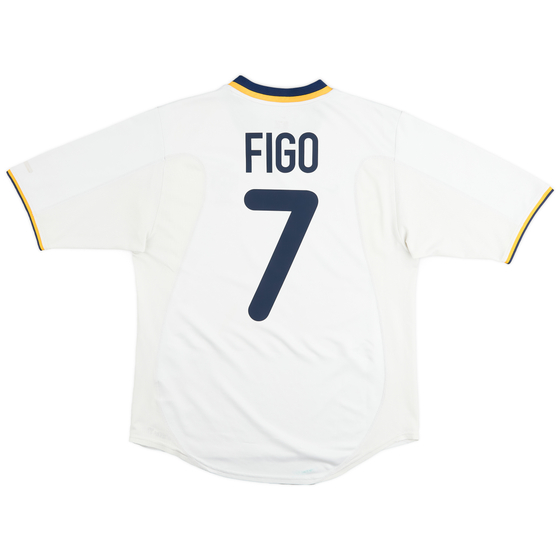 2000-02 Portugal Away Shirt Figo #7 - 8/10 - (M)