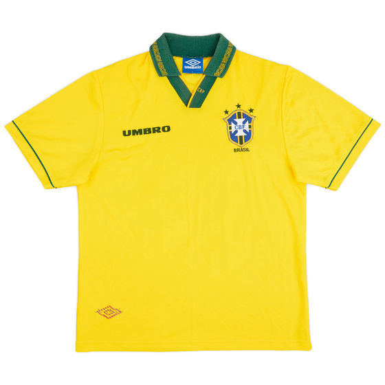 1993-94 Brazil Home Shirt - 8/10 - (L)