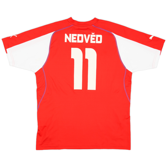 2003-04 Czech Republic Basic Home Shirt Nedved #11 - 8/10 - (L)