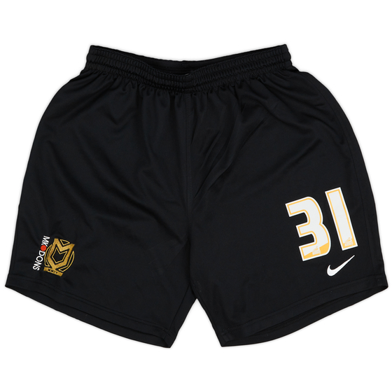 2007-08 MK Dons Player Issue Home Shorts - 6/10 - (L)