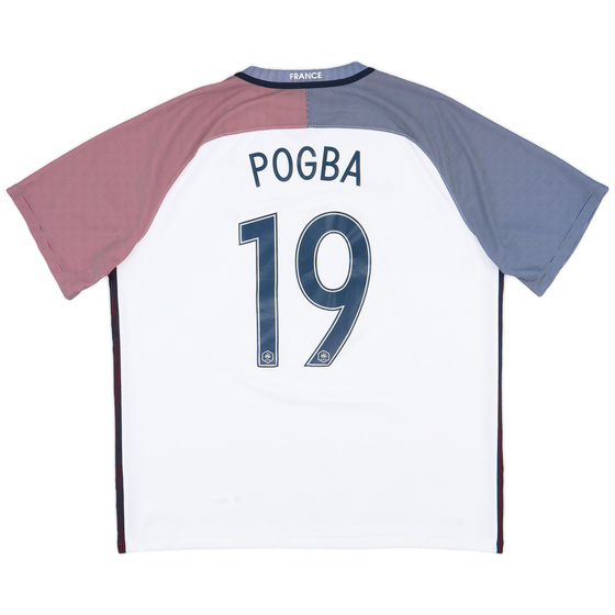 2016-17 France Away Shirt Pogba #19 - 9/10 - (XXL)