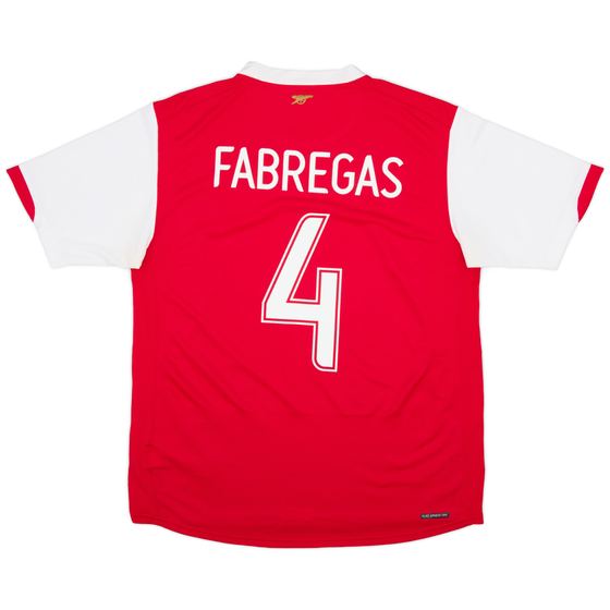 2006-08 Arsenal Home Shirt Fabregas #4 - 5/10 - (L)