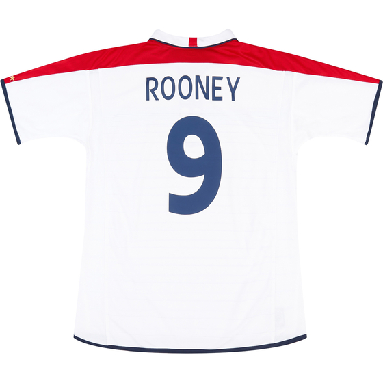 2003-05 England Home Shirt Rooney #9