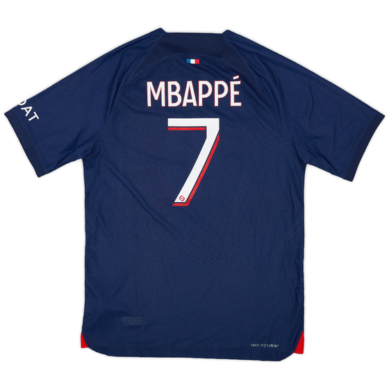 2023-24 Paris Saint-Germain Authentic Home Shirt Mbappe #7 (M)