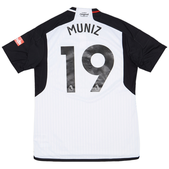2023-24 Fulham Match Issue Home Shirt Muniz #19
